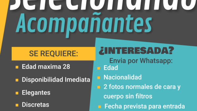 Estamos Contratando amarillo y azul empleo – Hecho con PosterMyWall